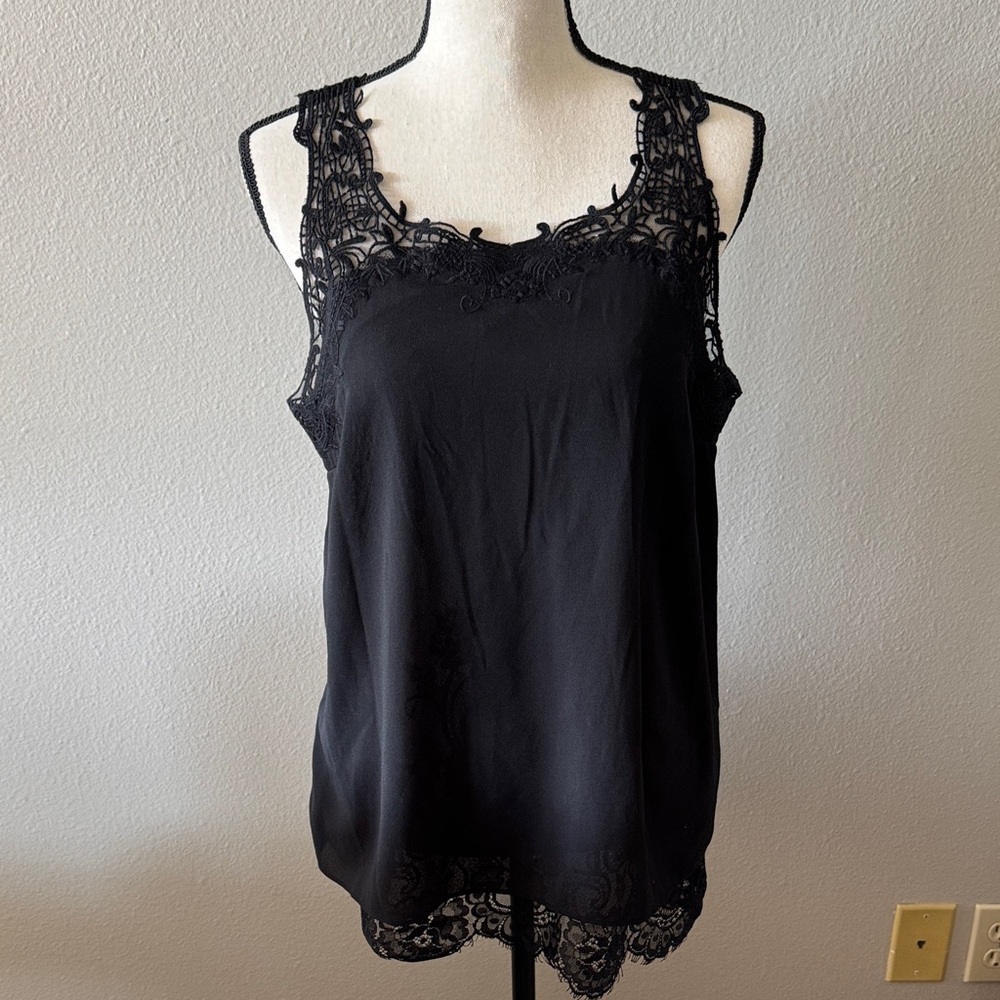 TRULY Black Lace Top